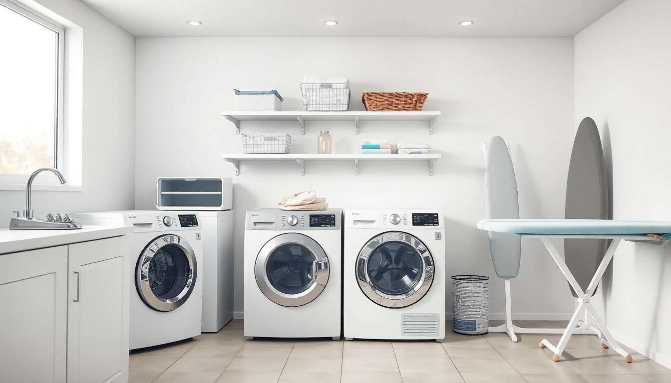 Équipements indispensables en blanchisserie