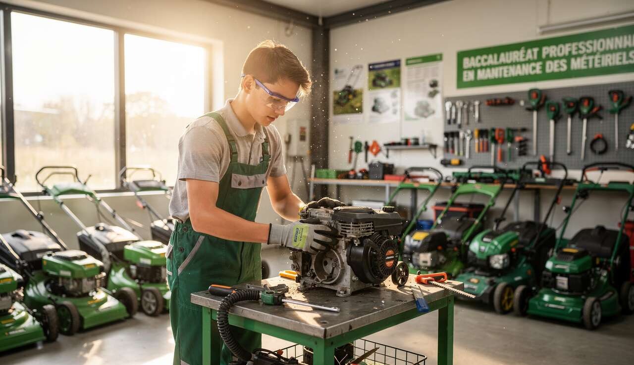 C'est quoi le Baccalauréat Professionnel Maintenance des matériels option C - matériels d'espaces verts ?