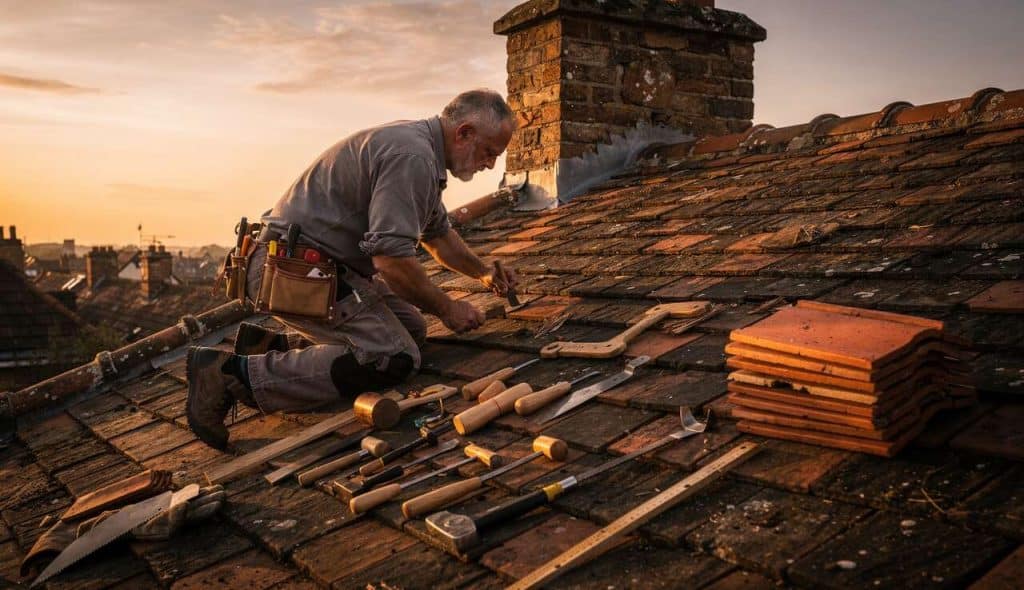 Quels sont les outils indispensables du Bac Pro interventions sur le patrimoine bâti option C couverture ?