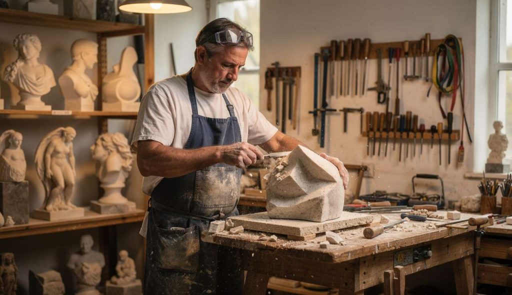 Métiers après un bac pro métiers et arts de la pierre : quelle voie choisir