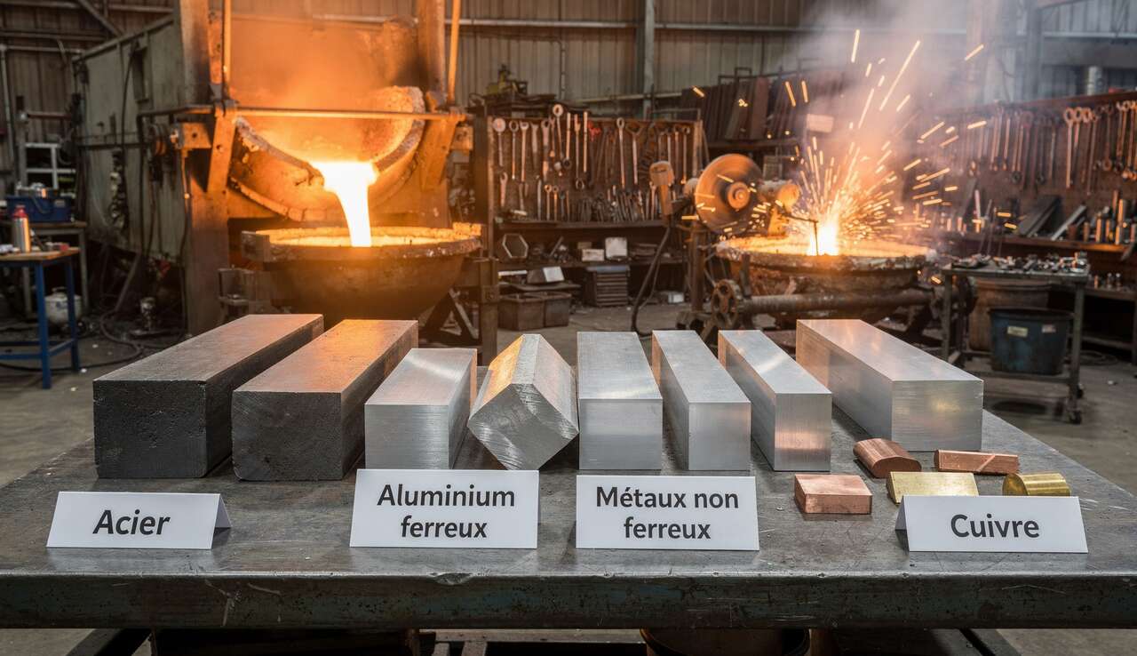 Alliages ferreux et non-ferreux : diff&eacute;rences et applications