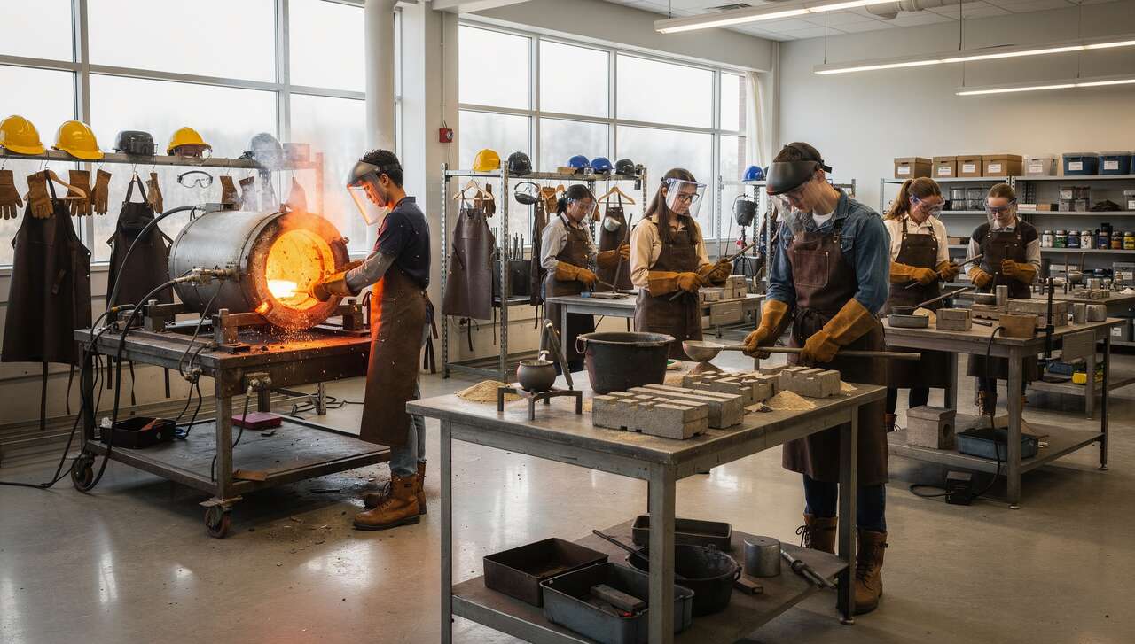 Top 5 des équipements essentiels pour la fonderie au lycée pro