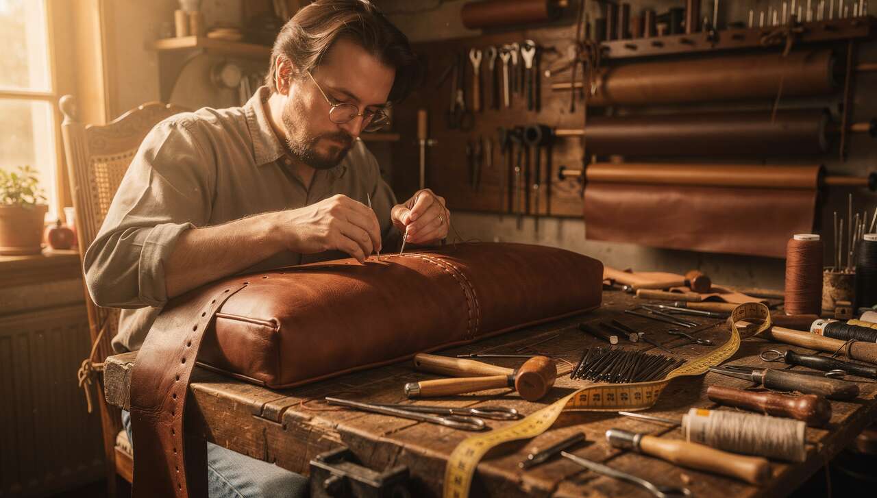 Outils spécialisés pour l'artisan du cuir