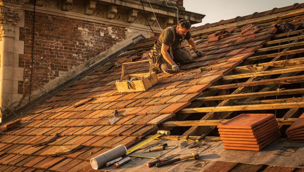 Créer son entreprise de couverture en patrimoine bâti