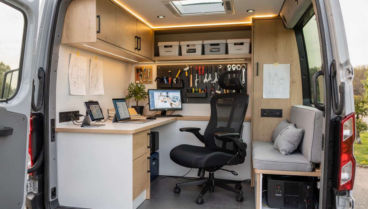 Tendances actuelles dans l'aménagement de véhicules avec un bac pro