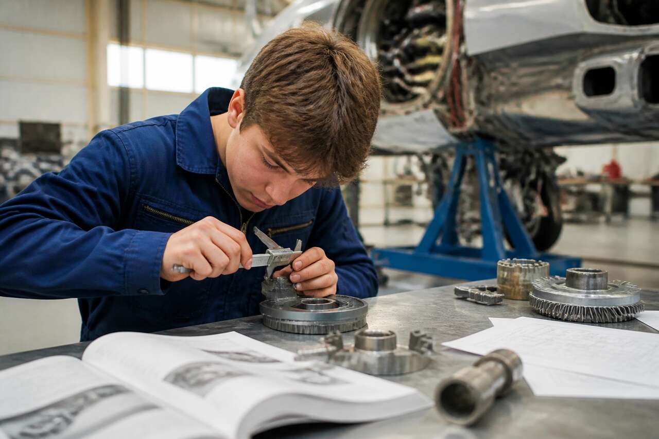 Témoignages d'élèves en bac pro aéronautique, option structure