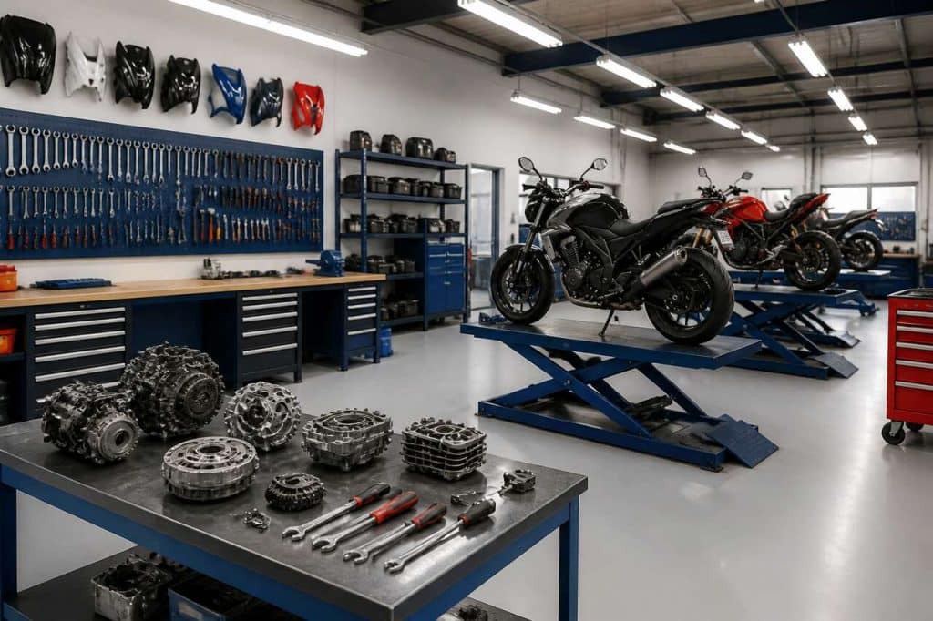 Équipements indispensables pour les ateliers moto en bac pro